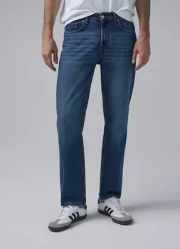 Прямые джинсы, Синий