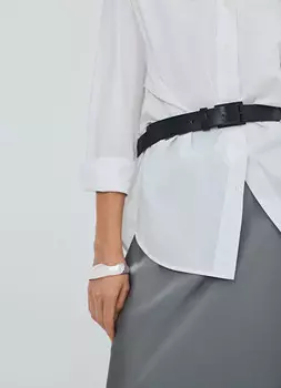 Ремень из искусственной кожи, Черный