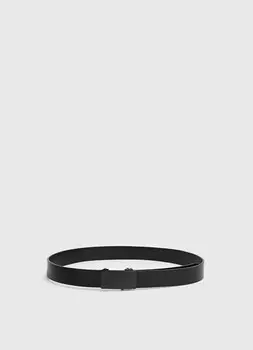 Ремень из натуральной кожи с автоматической пряжкой, Черный