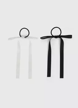 Резинки для волос для девочек, 2 шт., Черный