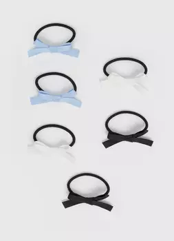 Резинки для волос для девочек, 6 шт., Мультицвет