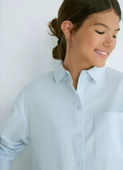 Рубашка для девочек, Голубой
