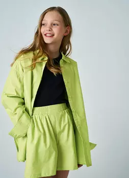 Рубашка для девочек, Зеленый