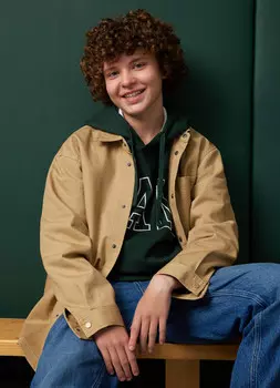 Рубашка для мальчиков, Бежевый