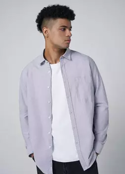 Рубашка из хлопка Oxford, Серый