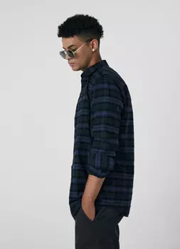 Рубашка из хлопка Oxford в клетку, Зеленый