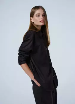 Рубашка из искусственной замши, Коричневый