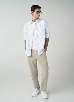 Рубашка из плотного хлопка Oxford, Белый