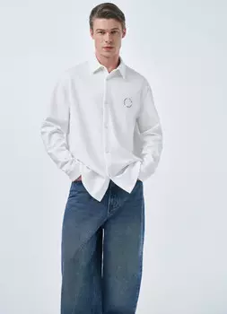 Рубашка из ткани интерлок, Белый