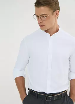 Рубашка из тонкого трикотажа, Белый