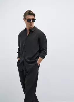 Рубашка из вискозы, Коричневый