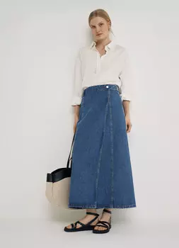 Рубашка изо льна с вискозой, Белый