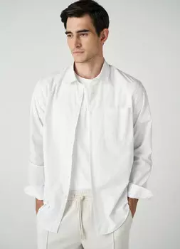 Рубашка с принтом, Белый