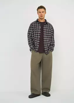 Рубашка в клетку, Фиолетовый