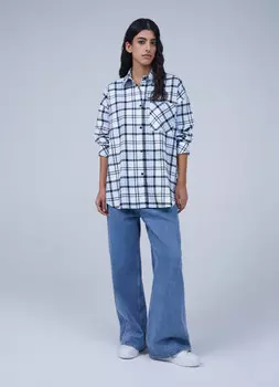 Рубашка в клетку, Голубой