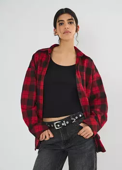 Рубашка в клетку, Красный