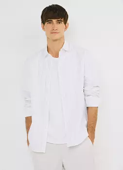 Рубашка в полоску, Белый