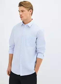 Рубашка в полоску, Голубой
