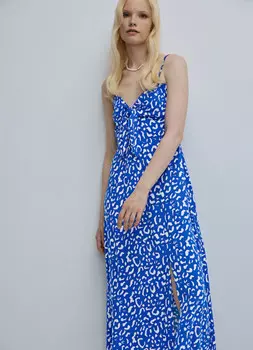 Сарафан из вискозы, Синий