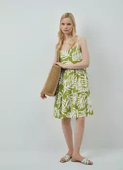 Сарафан мини из вискозы, Желтый