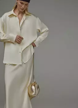 Сатиновая блузка, Желтый