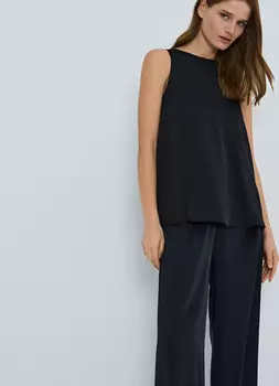 Сатиновый топ, Черный