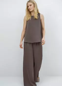 Сатиновый топ, Коричневый