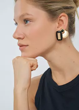 Серьги, 2 пары, Мультицвет