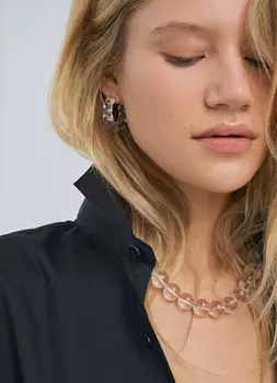 Серьги из стекла, Мультицвет