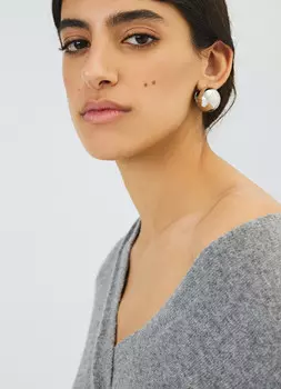 Серьги-пусеты, Серебряный