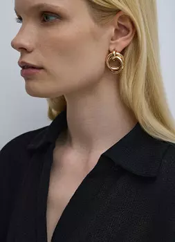 Серьги, Золотой