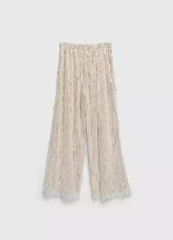 Сетчатые брюки с пайетками для девочек, Желтый