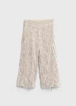 Сетчатые брюки с пайетками для девочек, Желтый