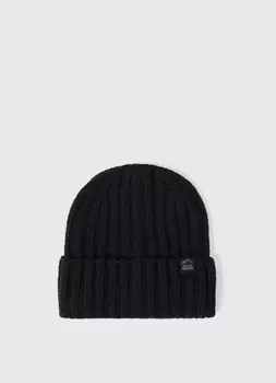 Шапка-бини с добавлением шерсти для мальчиков, Черный