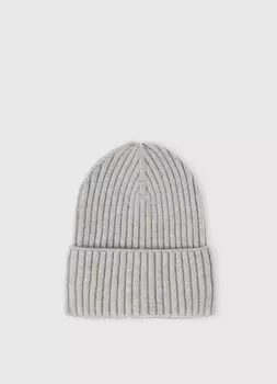Шапка с отворотом, Серый