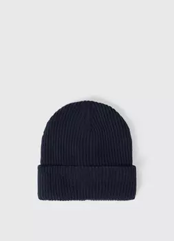 Шапка с подкладкой из флиса, Синий