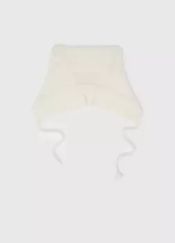 Шапка с ушками для девочек, Белый