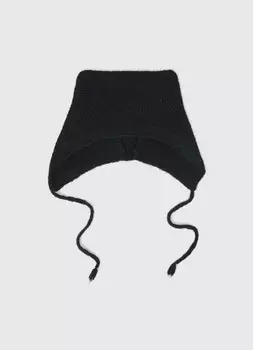 Шапка с ушками для девочек, Черный