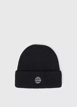 Шапка с вышивкой для мальчиков, Черный
