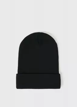 Шапка с высоким отворотом, Черный