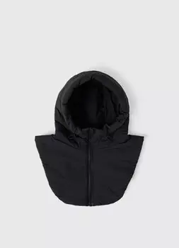 Шарф-манишка с молнией для девочек, Черный