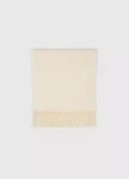 Шарф с бахромой, Бежевый