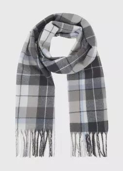 Шарф в клетку, Серый