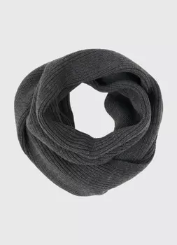 Шарф вязаный, Серый