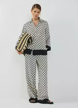 Широкие брюки, Белый