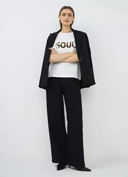 Широкие брюки, Черный