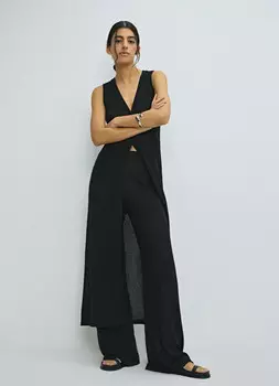 Широкие брюки, Черный