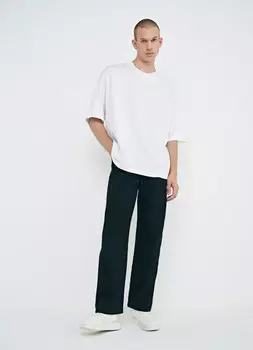 Широкие брюки-чиносы, Черный