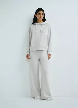 Широкие брюки из неопрена, Белый