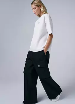 Широкие брюки карго O'STIN x Яндекс Пэй, Черный